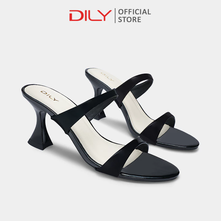 Guốc nữ DILY thiết kế mũi tròn, quai mảnh trẻ trung, dép guốc nữ thời trang tôn dáng cao 7cm DL0594