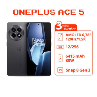 hot hotĐiện thoại OnePlus Ace 5, Chip Snapdragon 8 Gen 3, Ram 12GB/256GB, Pin 6415 mAh. SonPixel
