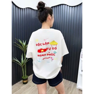[HỎA TỐC] Áo Phông Gia Đình Việt Nam Kỷ Niệm 80 Nam Quốc Khánh 2-9 Chất Liệu Cotton 4c Co Giãn Thấm Hút Mồ Hôi