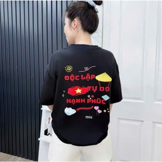 [HỎA TỐC] Áo Phông Gia Đình Việt Nam Kỷ Niệm 80 Nam Quốc Khánh 2-9 Chất Liệu Cotton 4c Co Giãn Thấm Hút Mồ Hôi