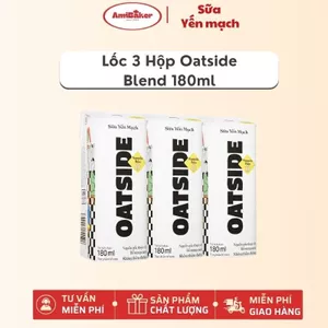 Sữa Yến Mạch Nguyên Chất OATSIDE Original Oat Milk - Lốc 3 Hộp Mini 180ml