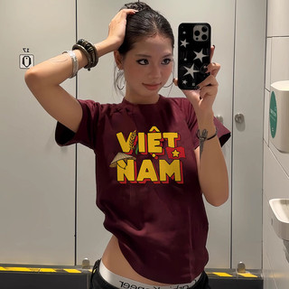áo thun ôm body nữ màu đỏ girl phố áo bayby tee việt nam eleclassm