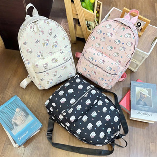 LS 2519 BALO KITTY VẢI   QUAI TO ĐỆM MÚT SIZE 40 ĐỰNG SÁCH VỞ CHO HỌC SINH, SINH VIÊN: