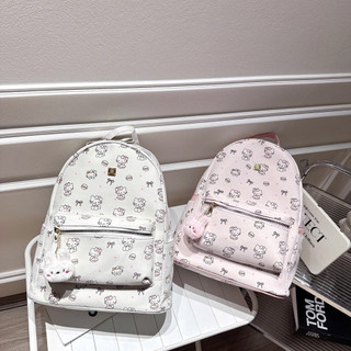 LS 2519 BALO KITTY VẢI   QUAI TO ĐỆM MÚT SIZE 40 ĐỰNG SÁCH VỞ CHO HỌC SINH, SINH VIÊN: