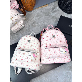 LS 2519 BALO KITTY VẢI   QUAI TO ĐỆM MÚT SIZE 40 ĐỰNG SÁCH VỞ CHO HỌC SINH, SINH VIÊN: