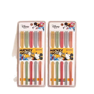 Set 10 Đũa Mickey Hợp Kim – Đũa Không Gỉ, Kháng Khuẩn, Dễ Dùng Cho Gia Đình