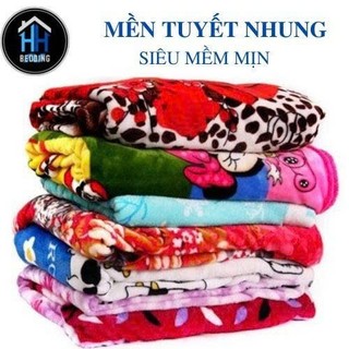 Chăn mền lông tuyết 1.m6 x 2m nhung lông loại lớn1 lớp mềm mai cân nặng 500g(mẫu ngẫu nhiên)_