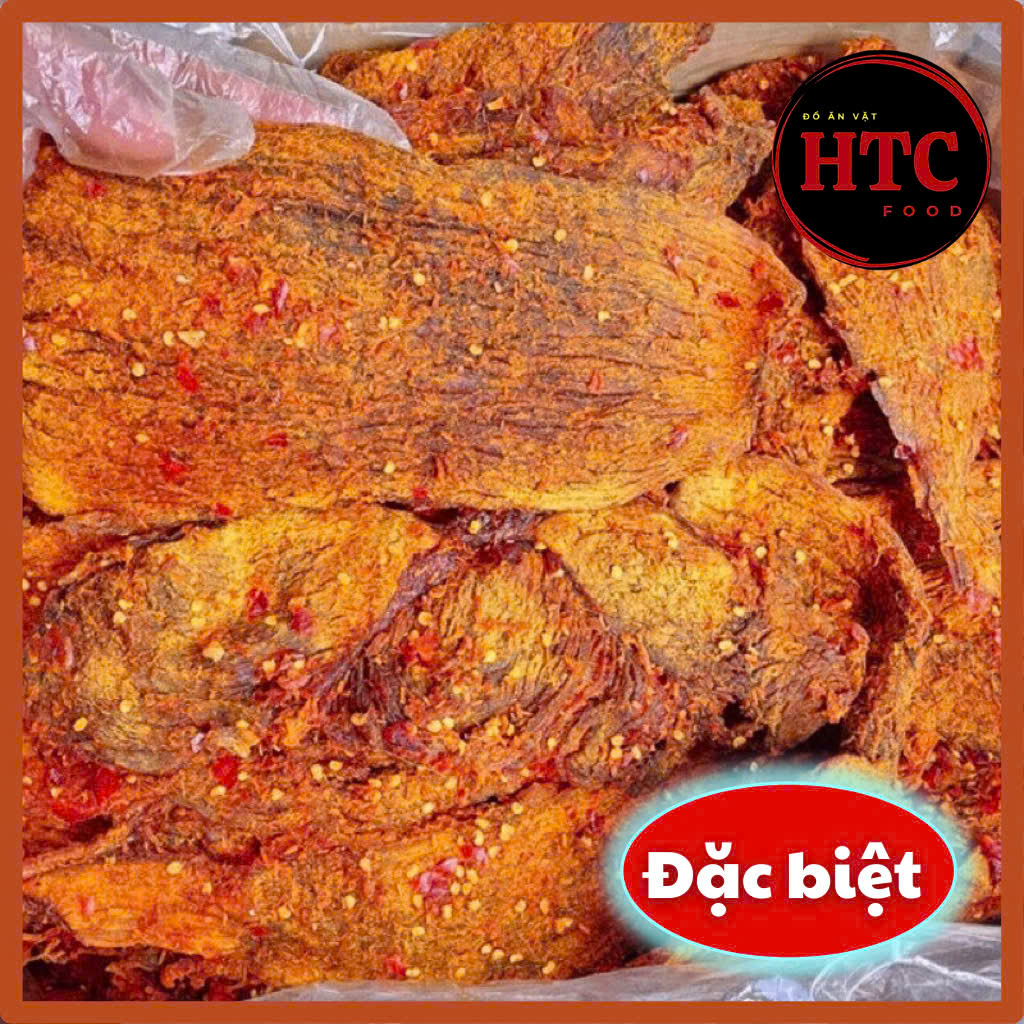 Khô bò miếng mềm Hồng Ngự loại đặc biệt nhà làm, thịt bò khô đậm vị cay mềm ngon xuất sắc, HTC Food