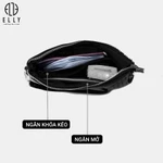 Clutch nữ ELLY EC18 ví cầm tay da bò cao cấp dự tiệc công sở thời trang sang trọng — ảnh 4