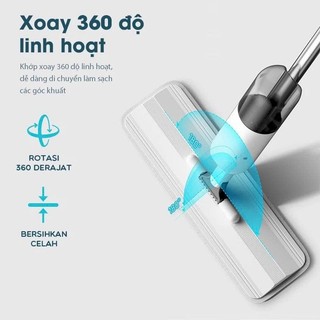 Cây lau nhà phun sương Samono - Bonbox chổi lau nhà thông minh xoay 360 độ không phải khom lưng mẫu cao cấp