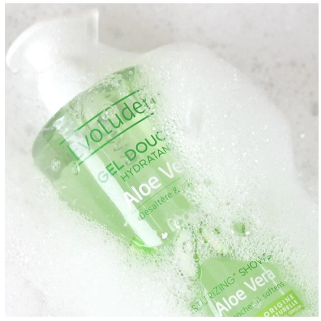 [Deal Live] Gel Tắm Dưỡng Da MOISTURIZING* SHOWER GEL ALOE VERA QUENCHES & SOFTENS Evoluderm 500ml