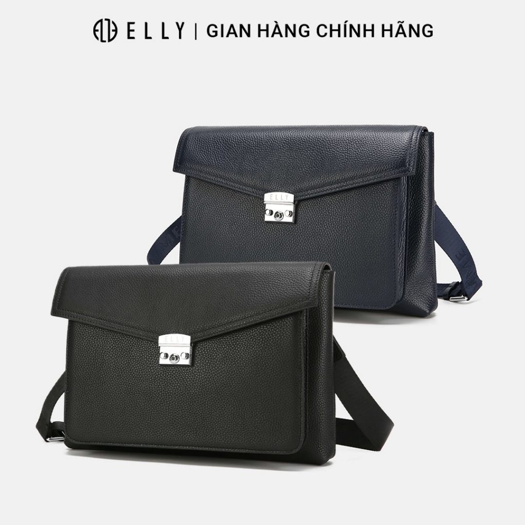 Clutch nam ELLY HOMME ECM17 ví cầm tay da thật cao cấp đeo vai công sở sang trọng