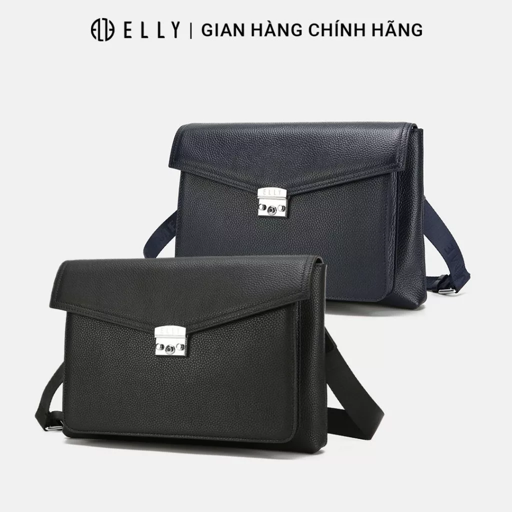 Clutch nam ELLY HOMME ECM17 ví cầm tay da thật cao cấp đeo vai công sở sang trọng