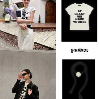 Hàn Quốc YOUHEE ngắn T Flock thư ngắn tay ngọt ngào mát mẻ cô gái mỏng vừa vặn vai ngắn bảng T-shirt đầu nữ sinh vòng cổ