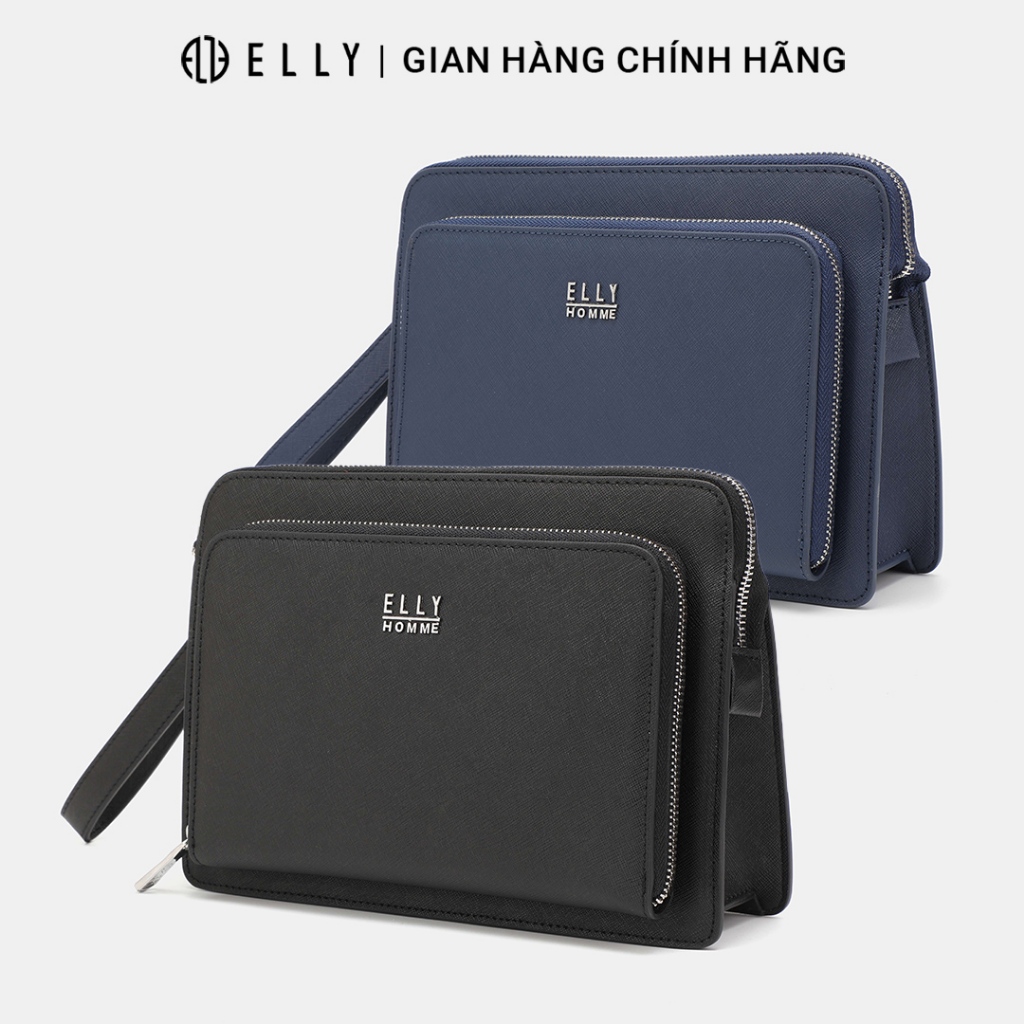 Clutch nam ELLY HOMME ECM15 ví cầm tay da thật cao cấp công sở sang trọng đựng đồ cá nhân