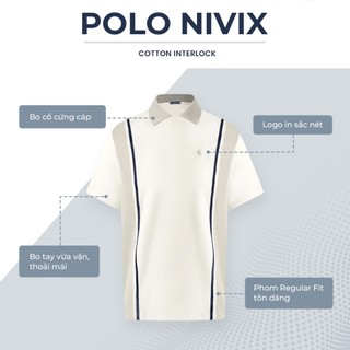 Áo polo nam cao cấp NIVIX, BST SÁNH ĐÔI, vải cá sấu cotton interlock, thanh lịch, sang trọng - POLOMANOR
