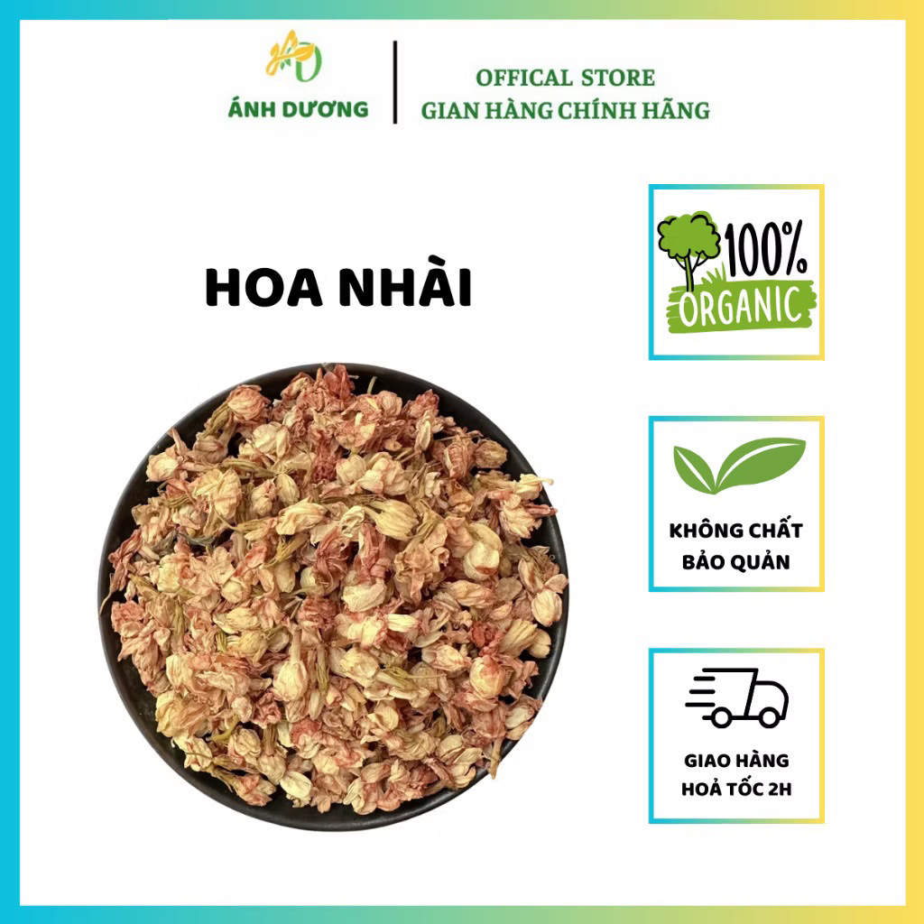 1Kg Trà Hoa Nhài (Hoa Lài) Sấy Khô Nguyên Bông Trắng Đẹp Tự Nhiên Làm Đẹp Da