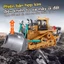 Xe ủi điều khiển từ xa 9 kênh cao cấp yigong pin sạc có đèn pha âm thanh nổ máy, xe máy cày đồ chơi; xe công trình MCT04