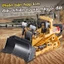 Xe ủi điều khiển từ xa 9 kênh cao cấp yigong pin sạc có đèn pha âm thanh nổ máy, xe máy cày đồ chơi; xe công trình MCT04