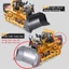Xe ủi điều khiển từ xa 9 kênh cao cấp yigong pin sạc có đèn pha âm thanh nổ máy, xe máy cày đồ chơi; xe công trình MCT04