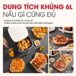 Nồi Chiên Không Dầu Magic Eco AC-125 6L, Công Suất 1700W, Công Nghệ Rapid Air, Bảo Hành 24 Tháng — ảnh 4