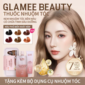 Glamee Beauty Thuốc Nhuộm Tóc Tại Nhà DIY - Công Thức Siêu Dưỡng, Không Hư Tổn (Tặng Bộ Dụng Cụ)
