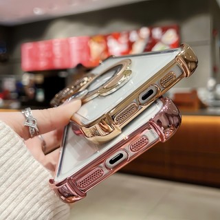 Ốp Lưng iPhone Cao Cấp Có Giá Đỡ Từ Tính Sang Trọng Bảo Vệ Camera iP 11/12/13/14/15/16/17/Plus/Pro/Max