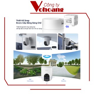 Camera Ezviz H8C Pro 3MP Ngoài Trời Rõ Nét, WiFi Xoay 360 Độ, Có Màu Ban Đêm, Đàm Thoại 2 Chiều, Chống Nước