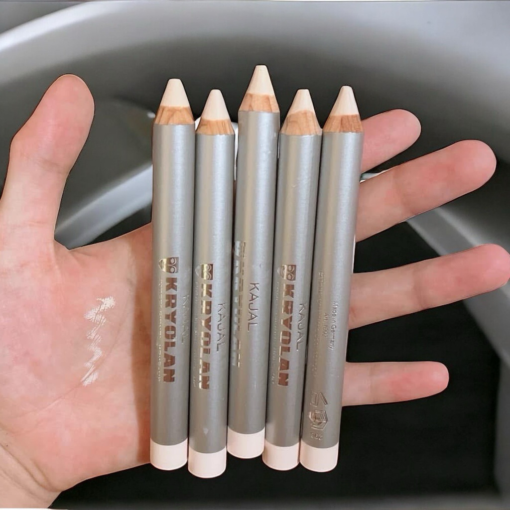 Bút Kẻ Viền Mắt Màu Trắng Kryolan Kajal Eyeliner – Lâu Trôi, Mềm Mịn, Lên Màu Chuẩn
