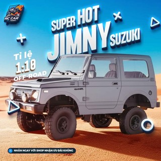 Xe điều khiển từ xa Suzuki Jinmy WPL C-74 tỉ lệ 1:10 dẫn động hai cầu, lội nước lội bùn