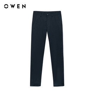 Owen - Quần khaki Regular Fit QKR251277 màu Xanh tím than chất liệu Poly recycled (Renu)
