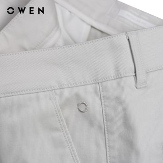 Owen - Quần khaki Regularfit QKR251265 màu Xám nhạt chất liệu CVC Spandex