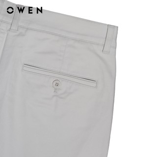 Owen - Quần khaki Regularfit QKR251265 màu Xám nhạt chất liệu CVC Spandex