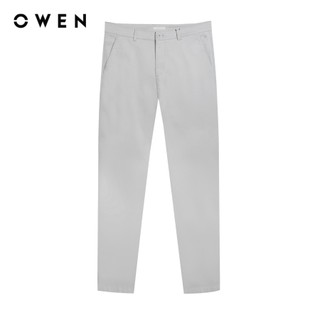 Owen - Quần khaki Regularfit QKR251265 màu Xám nhạt chất liệu CVC Spandex