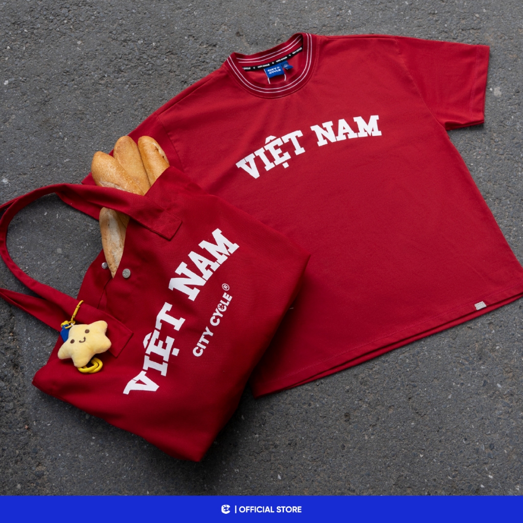 [TẶNG TÚI TOTE] Áo Thun Việt Nam Local Brand T-Shirt Boxy Form Rộng City Cycle