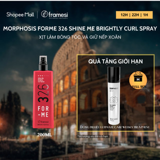 Xịt làm bóng tóc và giữ nếp xoăn FRAMESI 326 SHINE ME BRIGHTLY CURL SPRAY dung tích 200ML