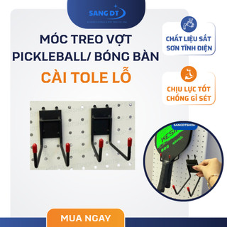Móc treo phụ kiện, móc treo vượt pickleball cửa hàng, showroom đa dạng kiểu cài kệ rãnh, kệ lưới,bắn vít,tôn lỗ