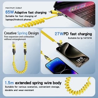 Cáp sạc nhanh 4 trong 1 [1.5M] Cáp Usb Type C cho dây cáp sạc Usb C Cáp sạc xe hơi tương thích rộng rãi cho ios / Type c