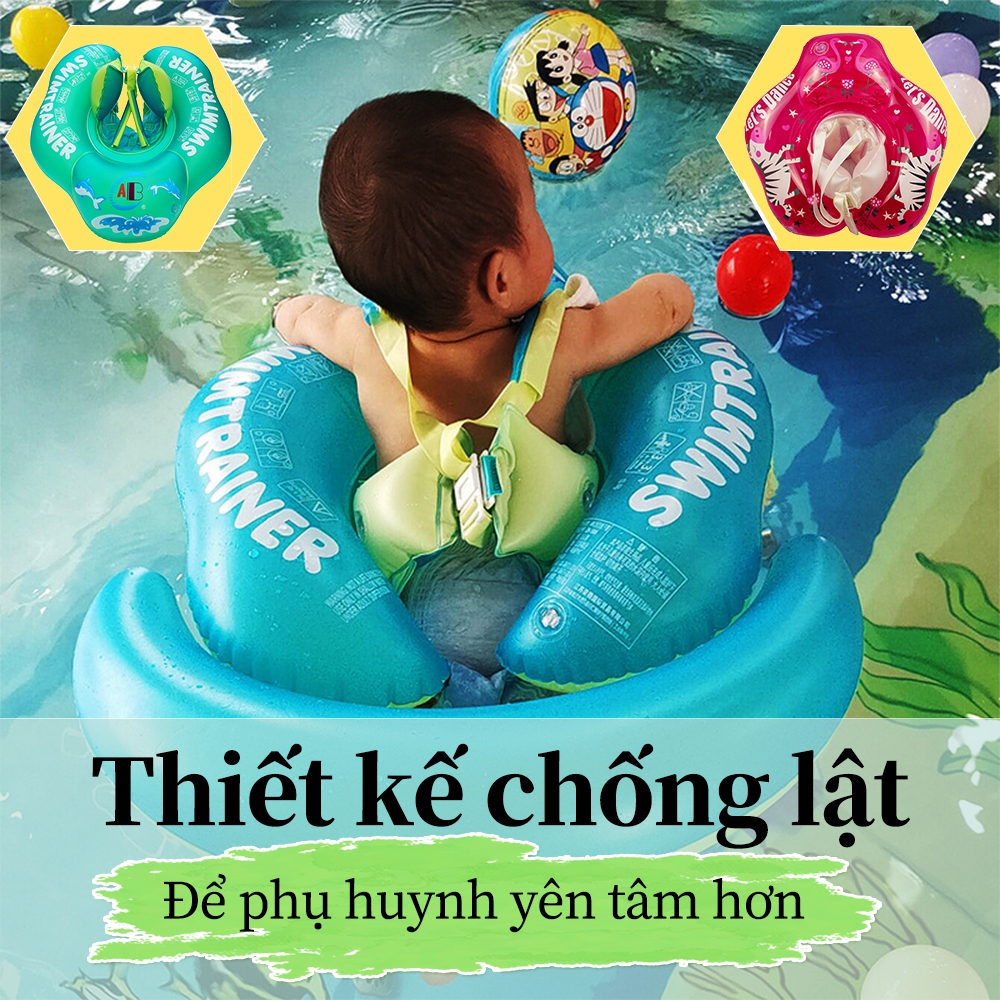ABC phao bơi chống lật cho bé từ 3-12M chống lật hãng Mambo Baby cao cấp chất liệu xốp Pearl Foam an toàn cho trẻ nhỏ