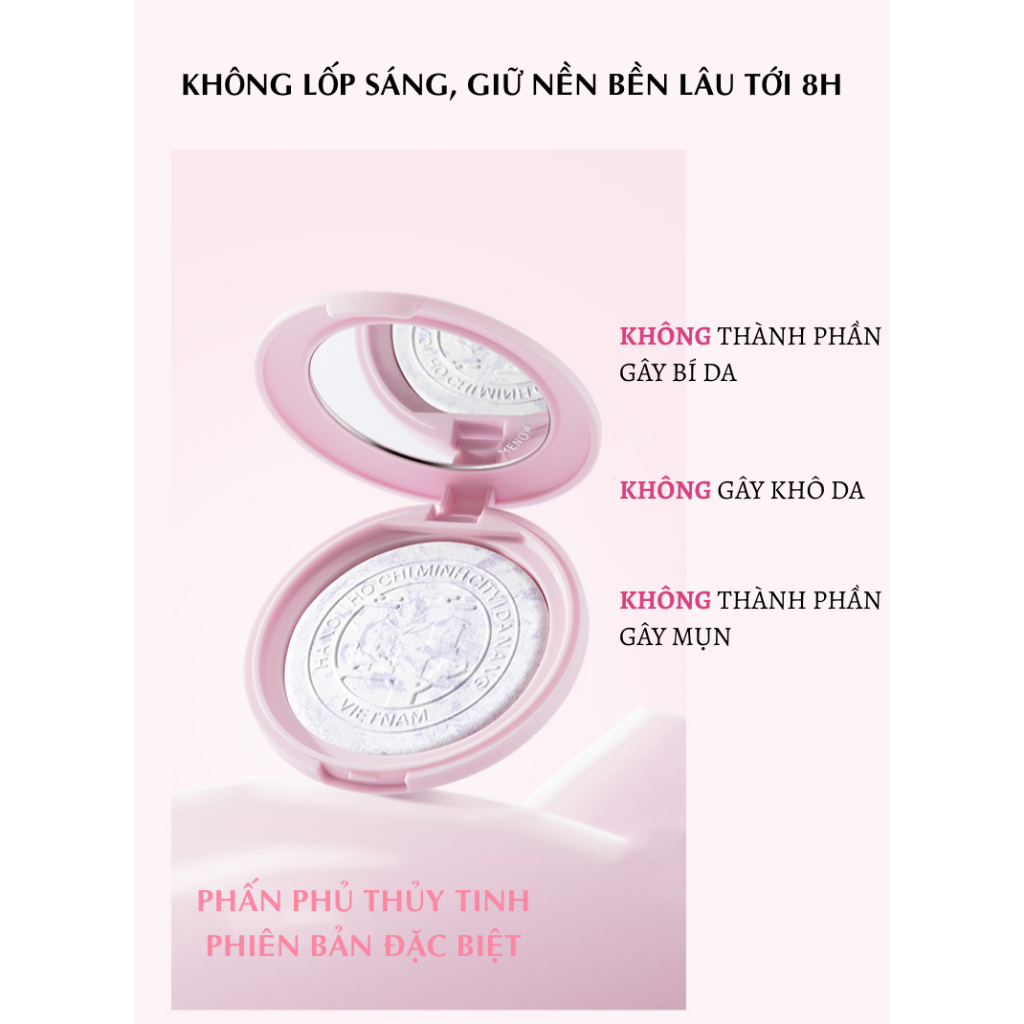Combo Phấn Phủ Thủy Tinh MENOW 7gr + Bút Kẻ Mắt MENOW SUDDENLY HEART LIQUID EYELINER 0.6ml