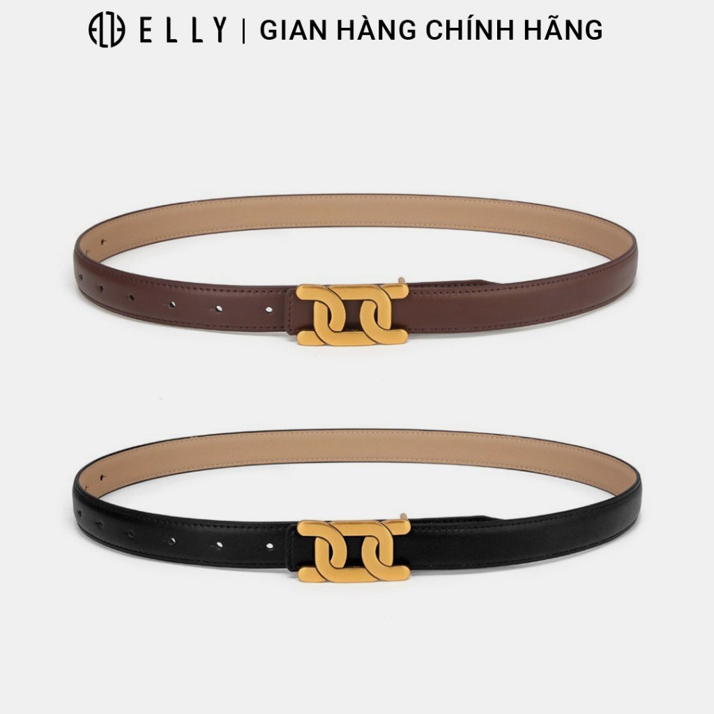 Dây thắt lưng nữ cao cấp da thật ELLY – ED73
