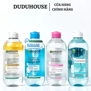 Nước Tẩy Trang Garnier Cho Da Dầu Mụn Micellar Cleansing Water Làm Sạch Sâu Ngừa Mụn 400ml Duduhouse
