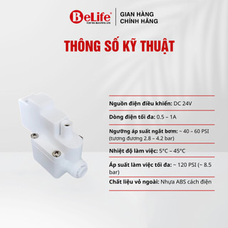 Van áp cao tự ngắt khi bình đầy, chống tràn nước, dùng cho mọi máy lọc nước Ro