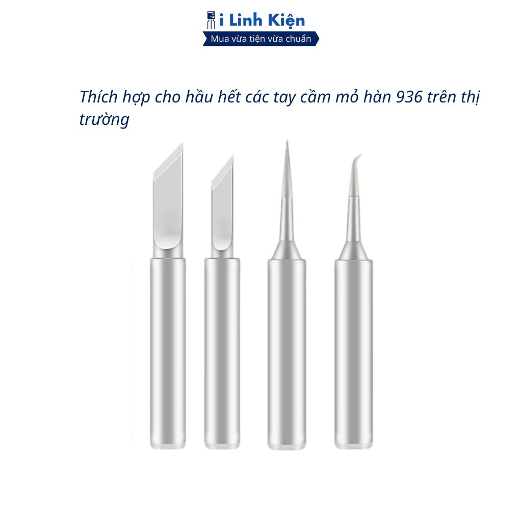 Mũi hàn 900M, mũi hàn 936 XỊN không chứa chì dùng cho mỏ hàn 936/937 908 hạn chế tình trạng đen đầu khi hàn ILinhkien