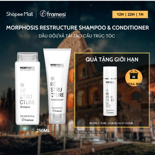 Dầu gội, dầu xả phục hồi và tái tạo cấu trúc tóc dành cho tóc yếu MORPHOSIS Restructure 250ml hàng đầu nước Ý