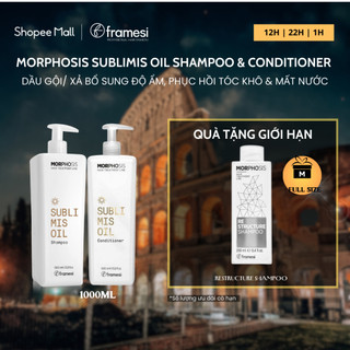 Dầu gội, dầu xả bổ sung độ ẩm, phục hồi tóc khô, mất nước MORPHOSIS SUBLIMIS OIL 1000ml - HÀNG CHÍNH HÃNG