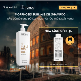 Dầu gội, dầu xả bổ sung độ ẩm, phục hồi tóc khô, mất nước MORPHOSIS SUBLIMIS OIL 1000ml - HÀNG CHÍNH HÃNG