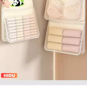 GIỎ ĐỰNG ĐỒ CÁ NHÂN TREO TỦ - Túi Lưới 3 Tầng Đa Năng Tiết Kiệm Không Gian