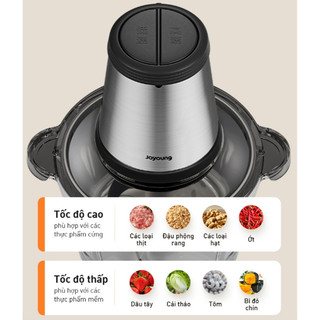 Máy xay thực phẩm đa năng Joyoung JFC-808, 2 mức độ xay, Công suất 300W, Dung tích 1.8L