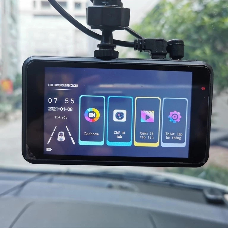 Camera hành trình ô tô X4 Carlover Full HD màn hình cảm ứng quay đêm rõ nét ghi hình trước sau bảo hành 1 năm